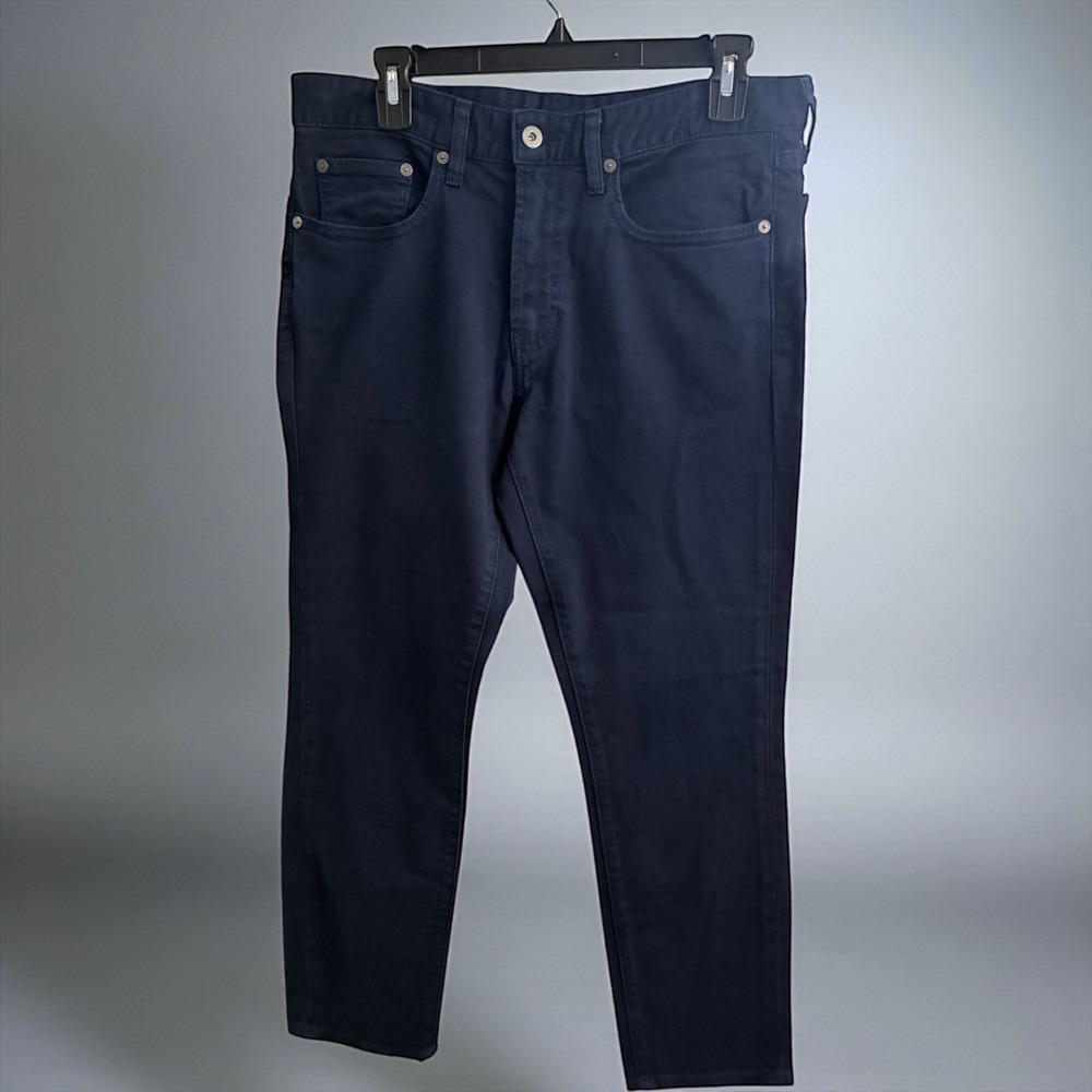 BONOBOS Skinny Fit Navy Blue Cotton Stretch‎ Men's Jeans 32x28